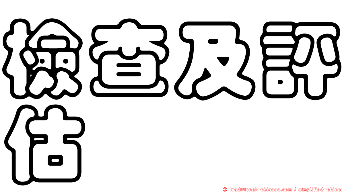 檢查及評估