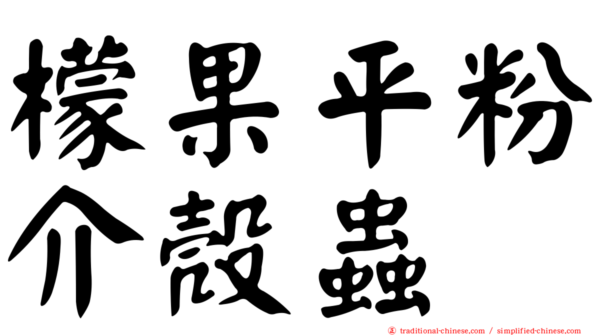 檬果平粉介殼蟲