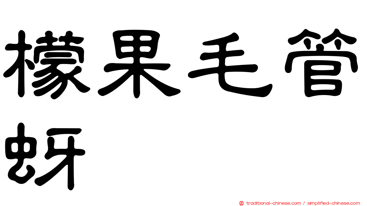 檬果毛管蚜