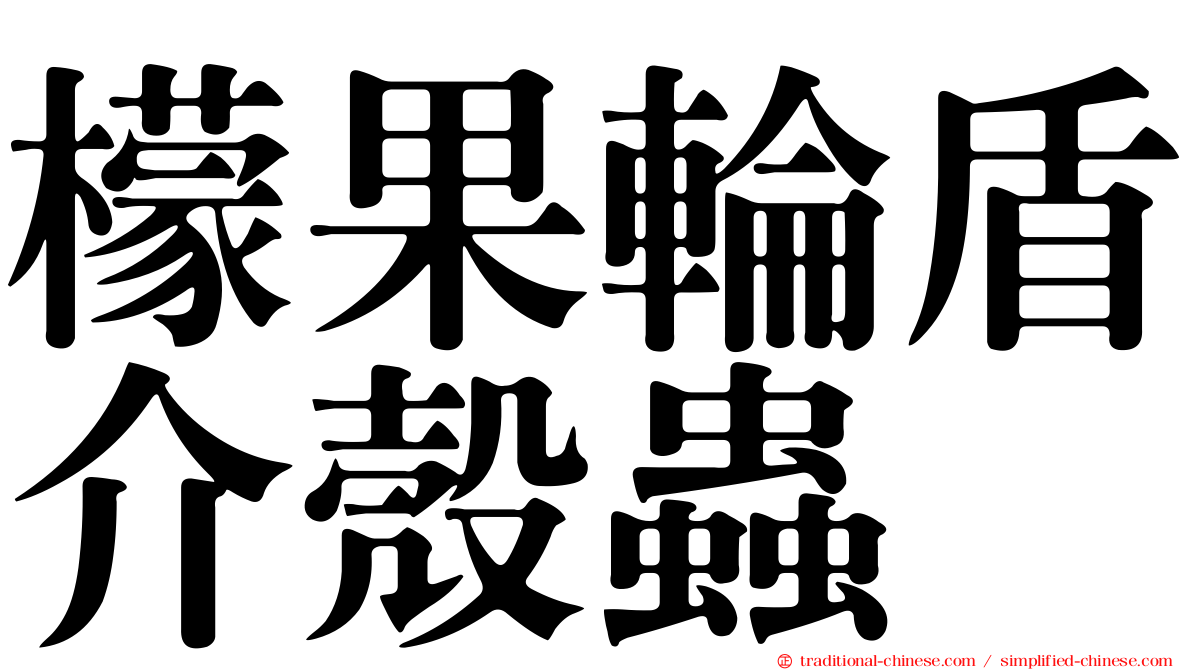 檬果輪盾介殼蟲