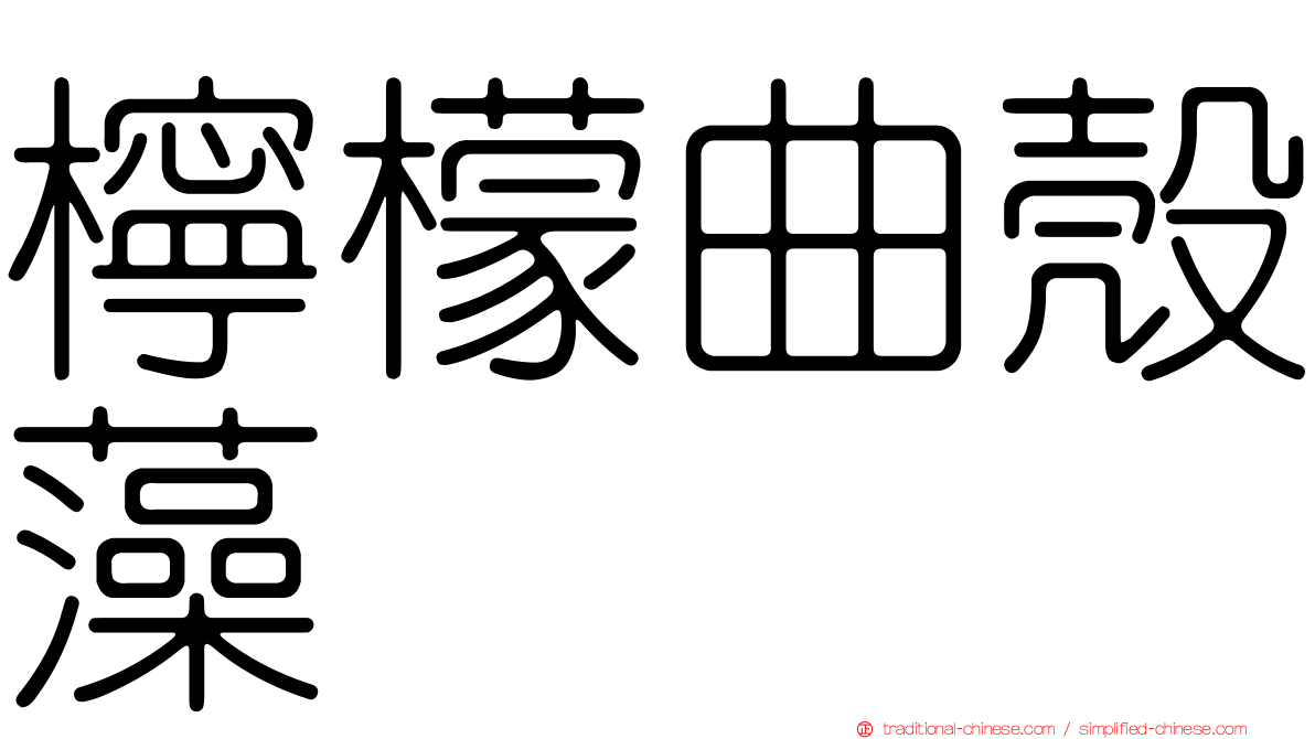 檸檬曲殼藻