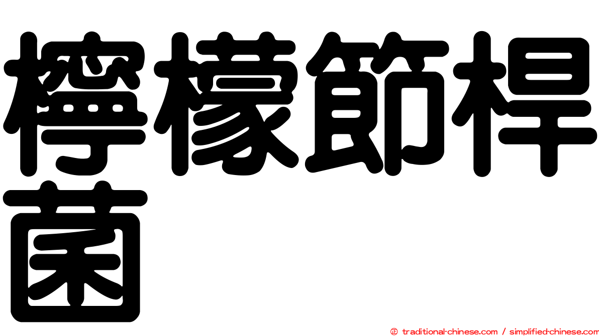 檸檬節桿菌
