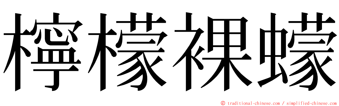 檸檬裸蠓 ming font