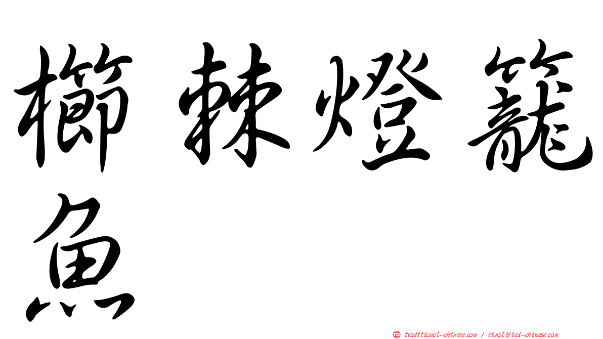 櫛棘燈籠魚