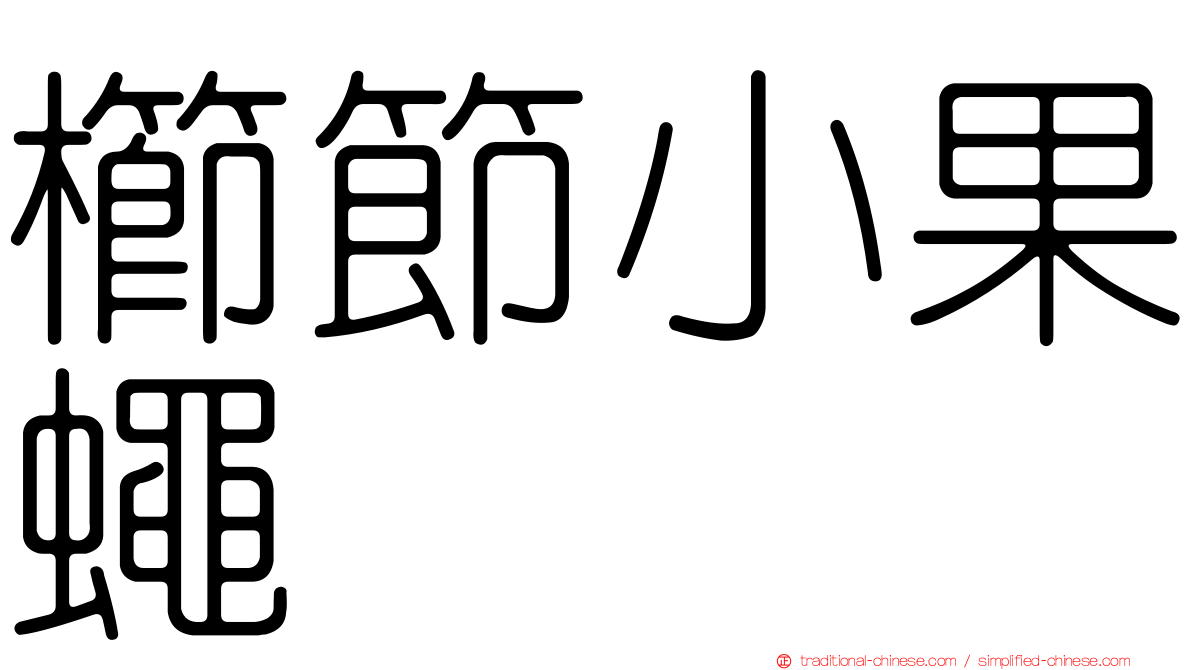 櫛節小果蠅