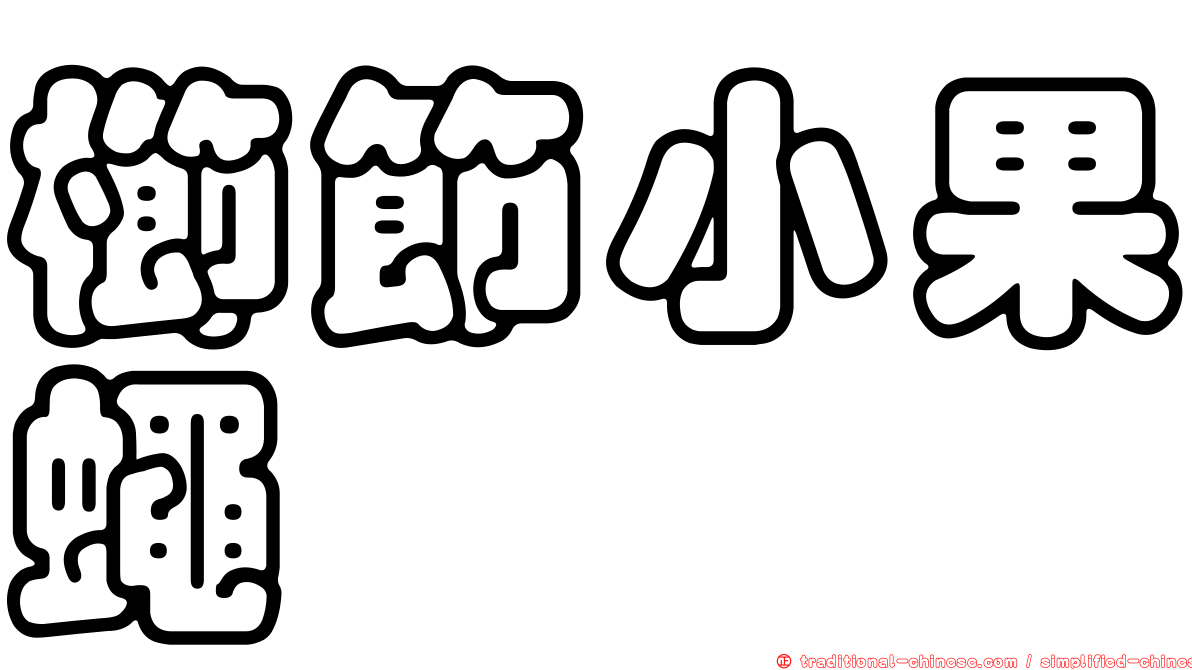 櫛節小果蠅