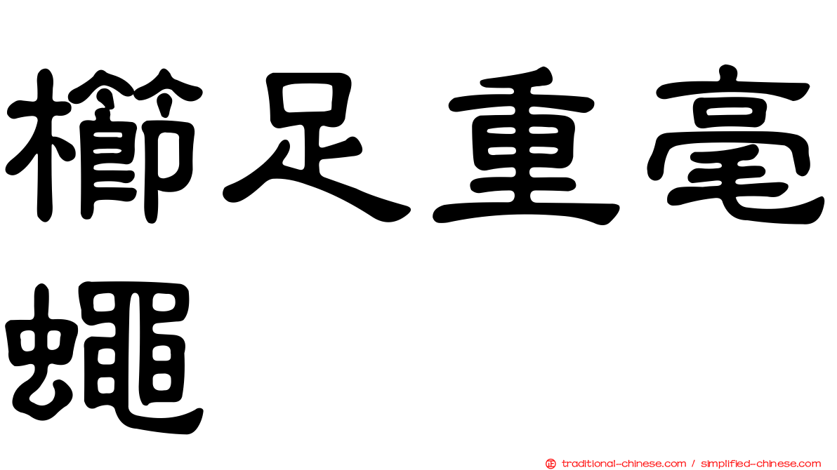 櫛足重毫蠅