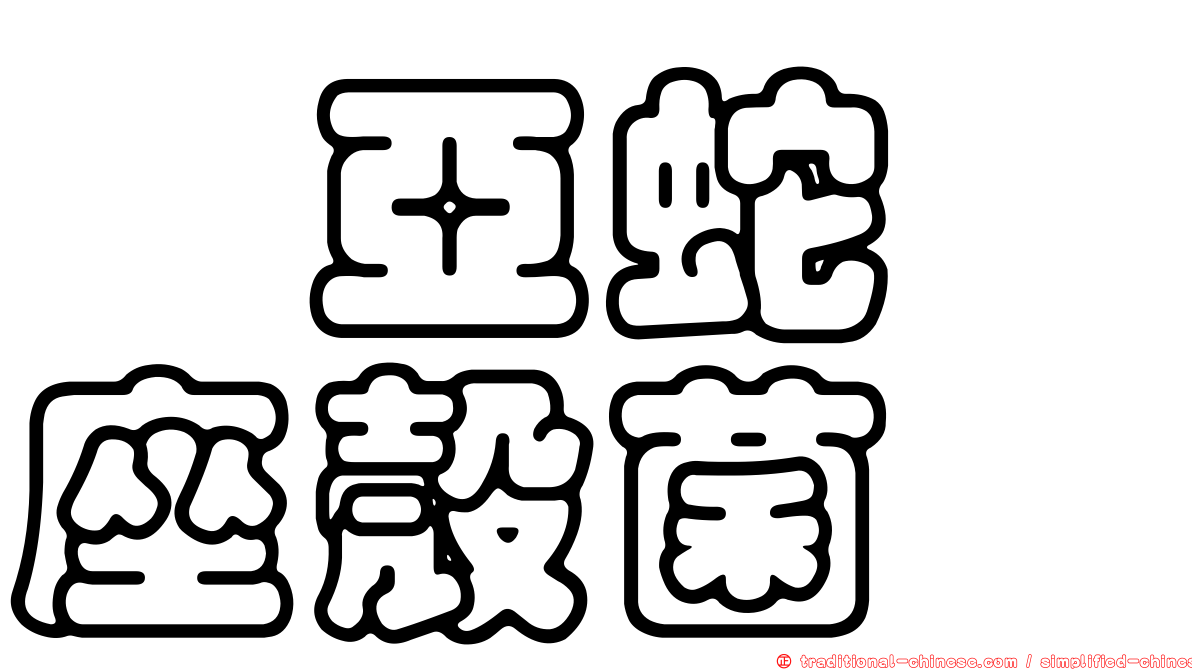 櫟亞蛇孢座殼菌