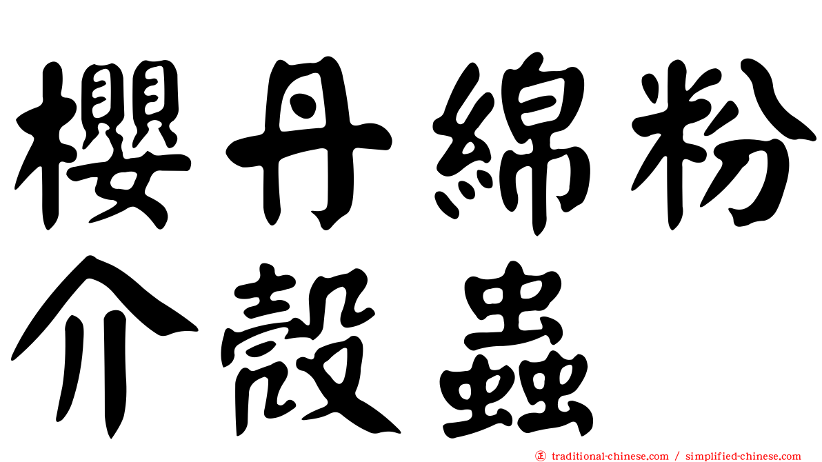 櫻丹綿粉介殼蟲
