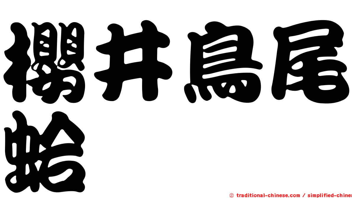 櫻井鳥尾蛤