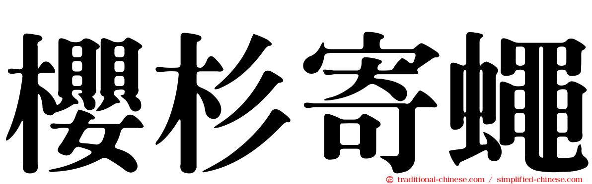 櫻杉寄蠅