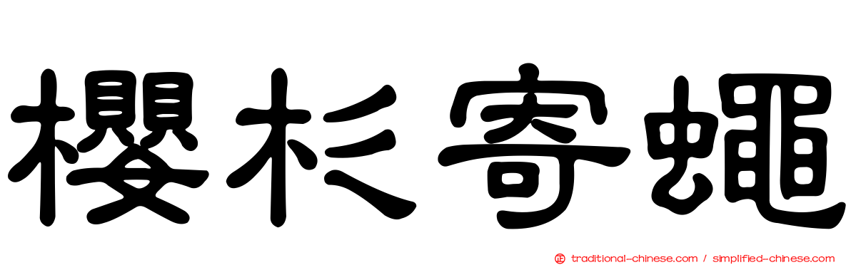 櫻杉寄蠅