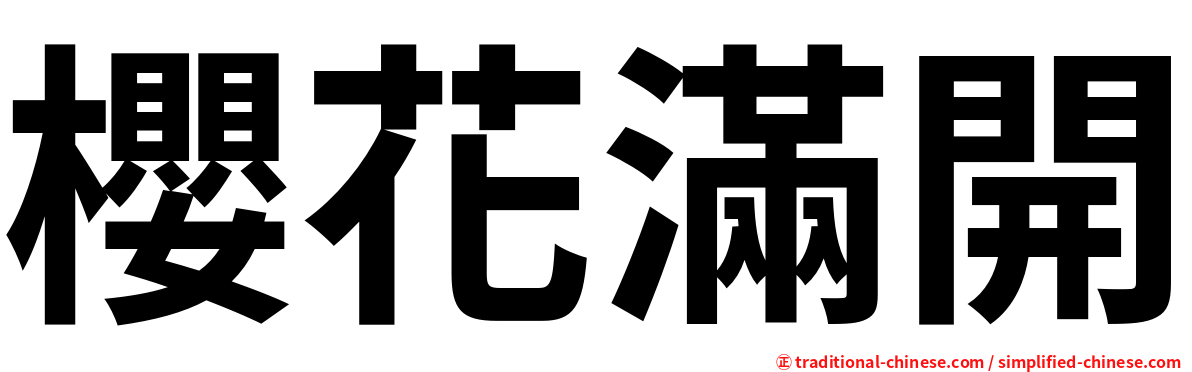 櫻花滿開