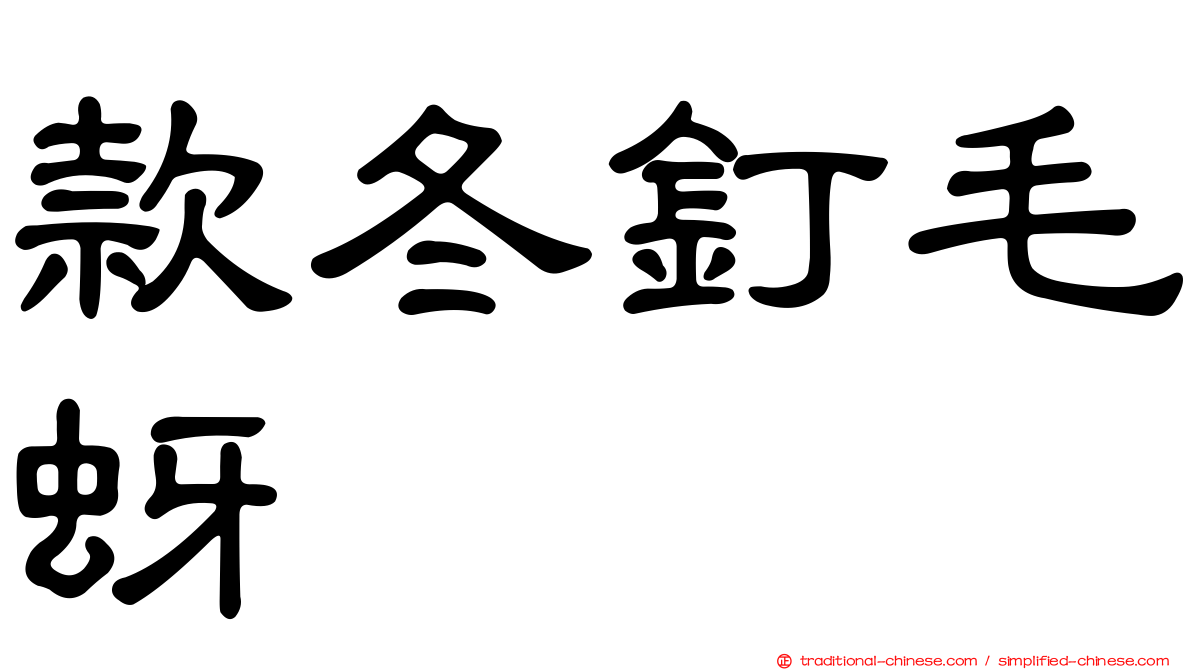 款冬釘毛蚜