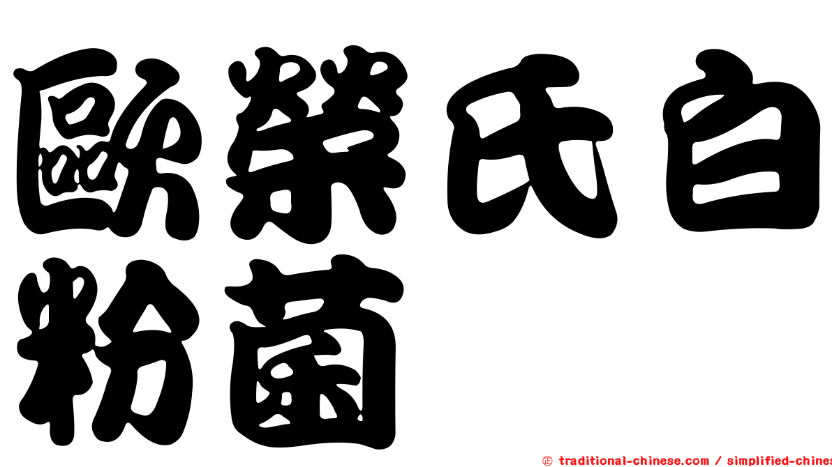 歐榮氏白粉菌