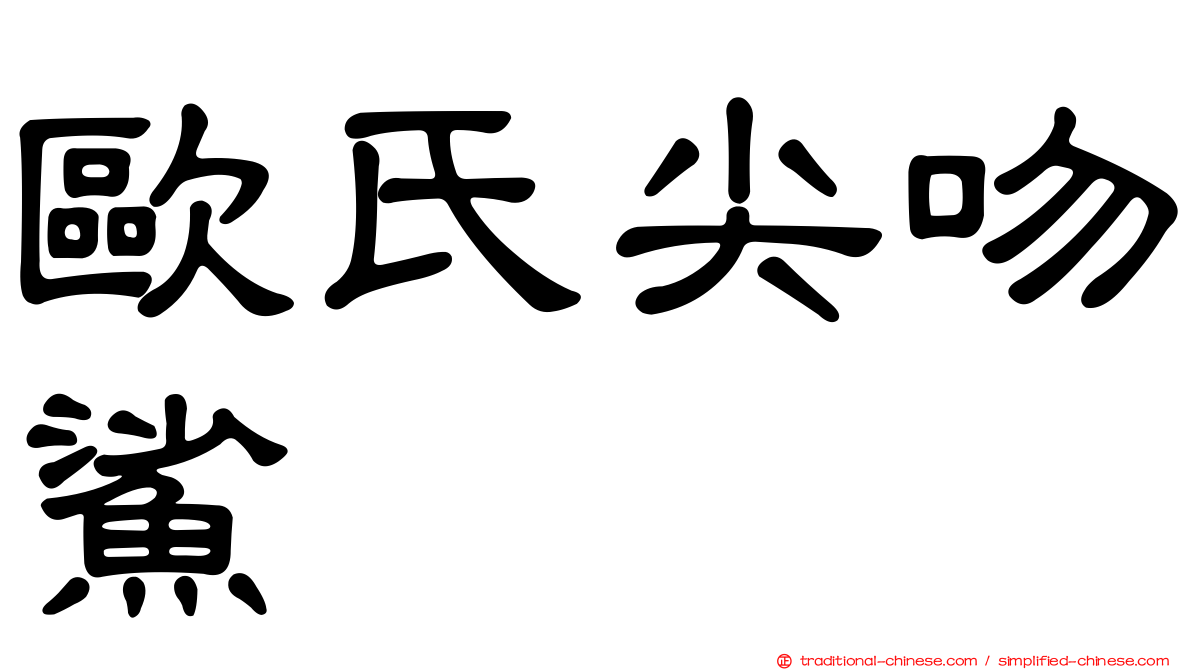 歐氏尖吻鯊