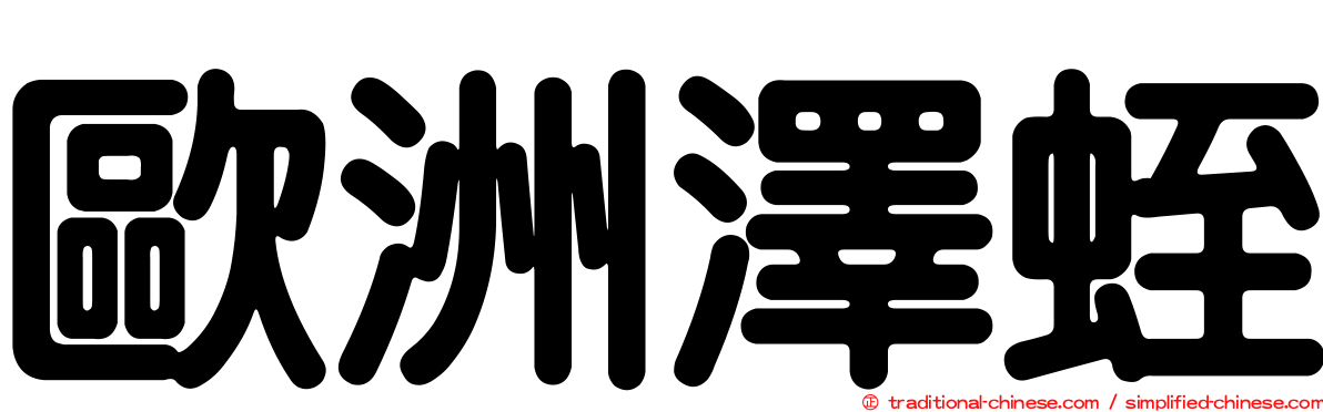 歐洲澤蛭