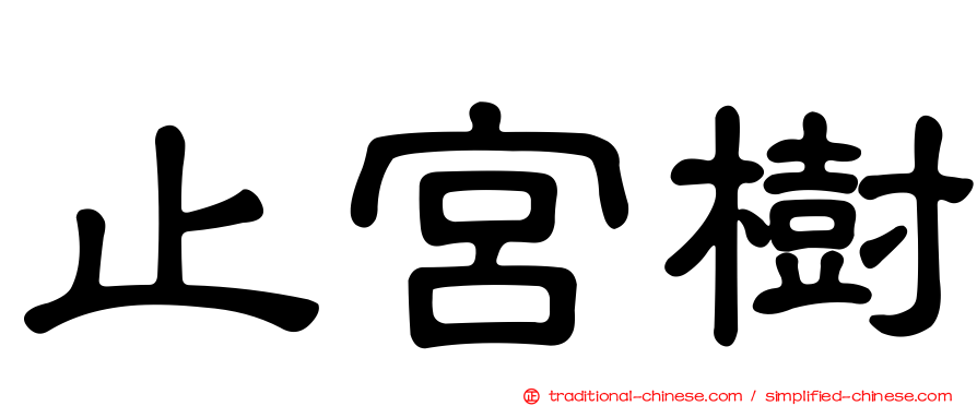 止宮樹