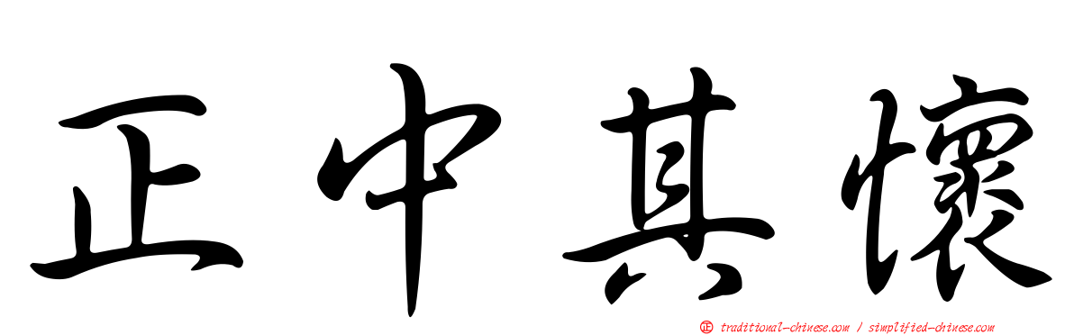 正中其懷