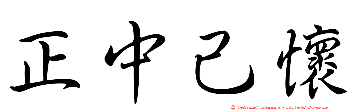 正中己懷