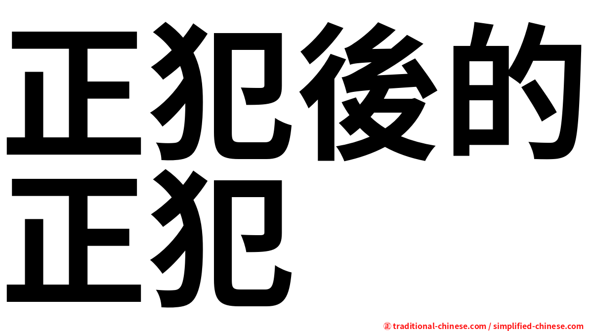 正犯後的正犯