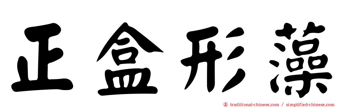 正盒形藻