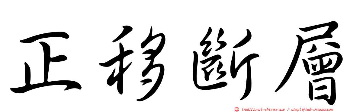 正移斷層
