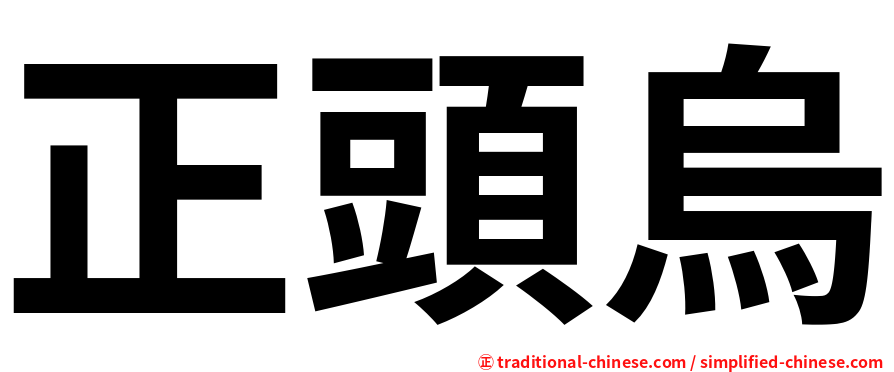 正頭烏