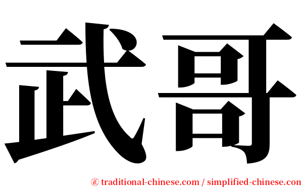 武哥 serif font
