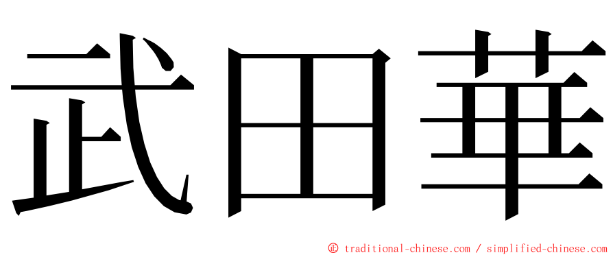 武田華 ming font