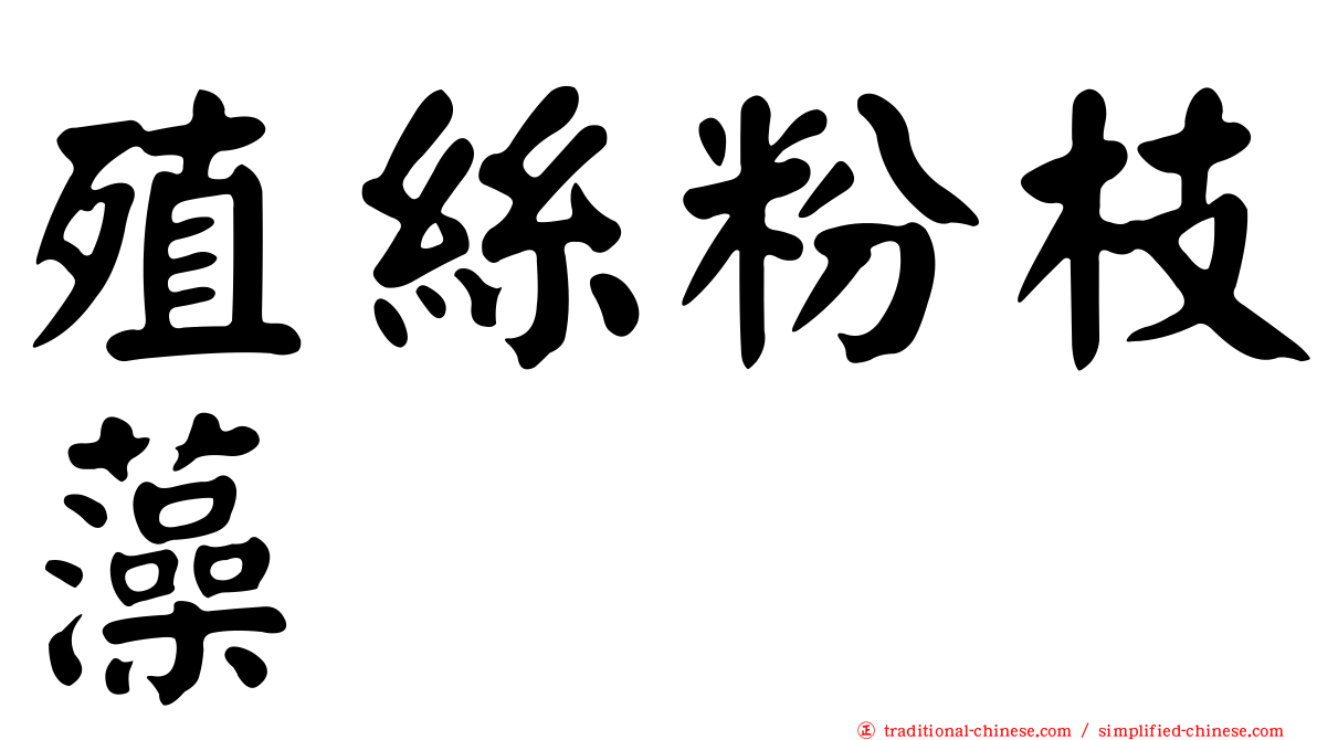 殖絲粉枝藻