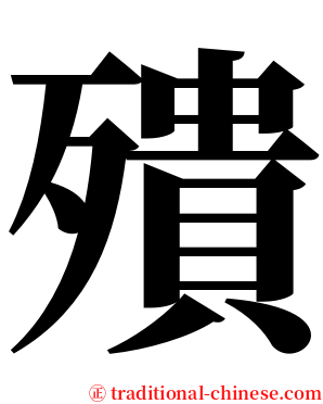 殨 serif font
