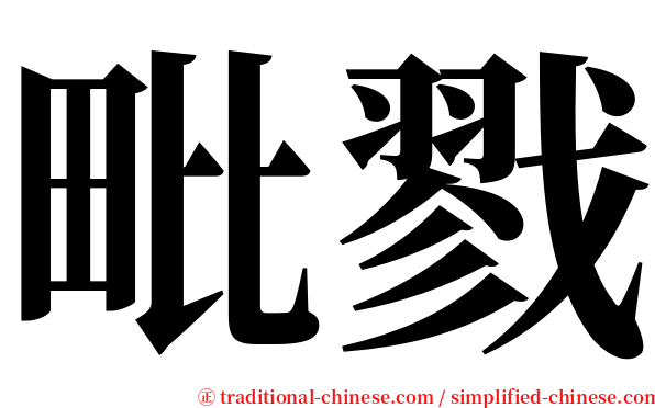 毗戮 serif font