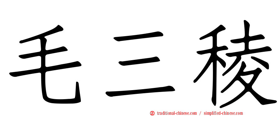 毛三稜