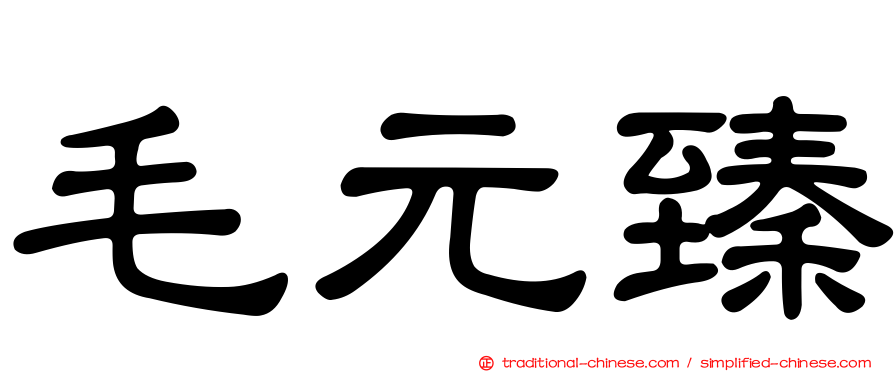 毛元臻