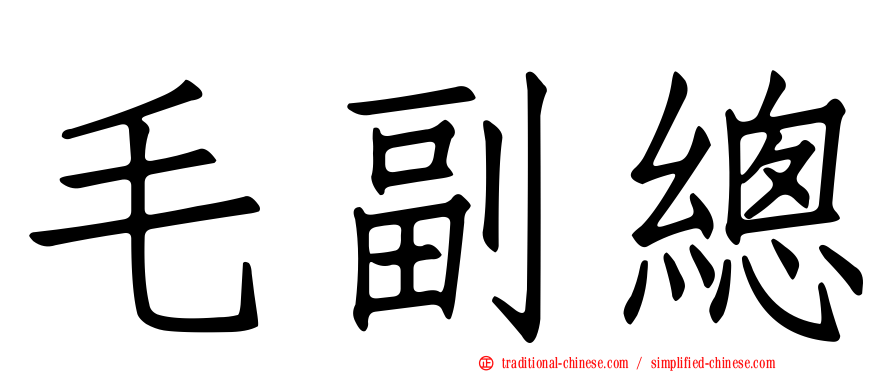 毛副總