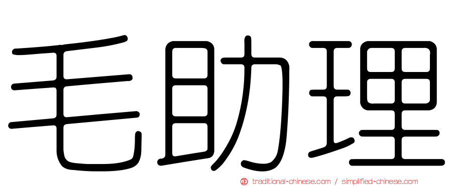 毛助理