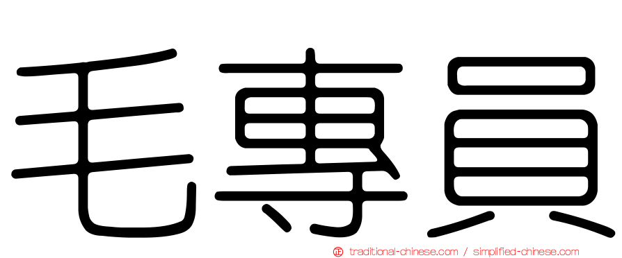 毛專員