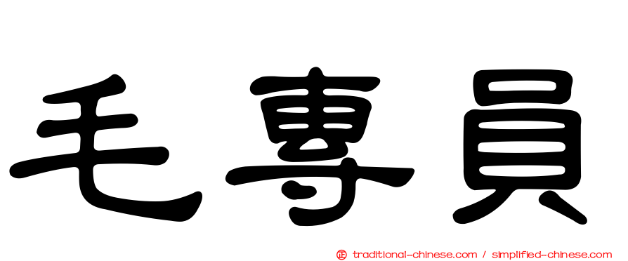 毛專員