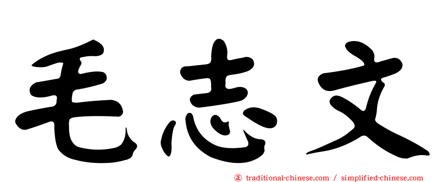 毛志文