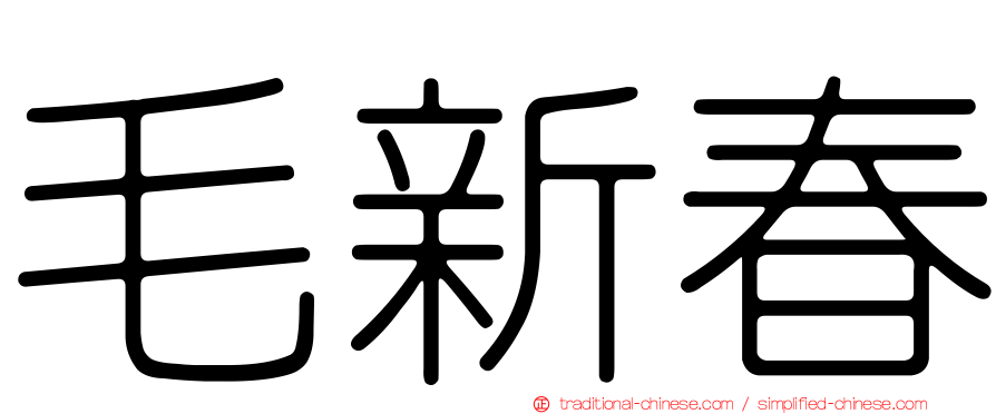 毛新春
