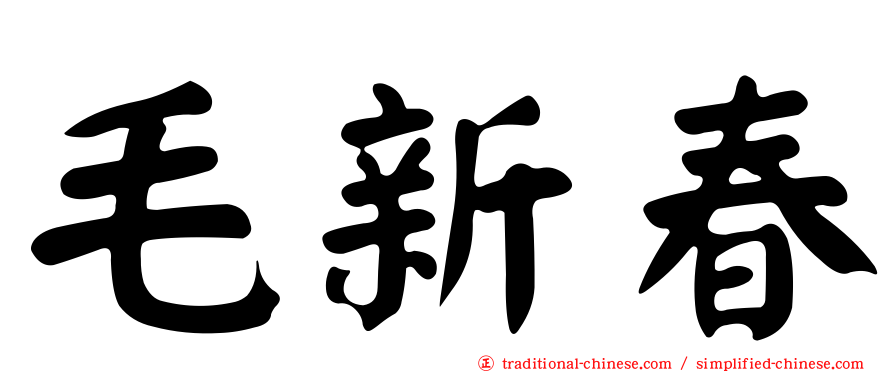 毛新春