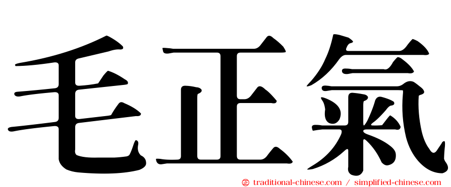 毛正氣