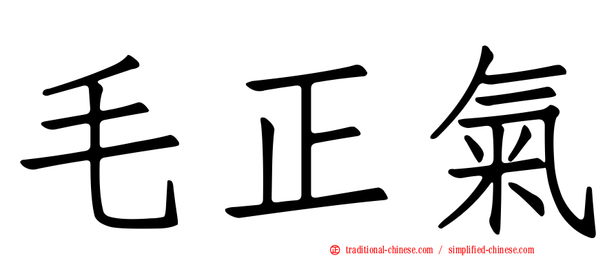 毛正氣