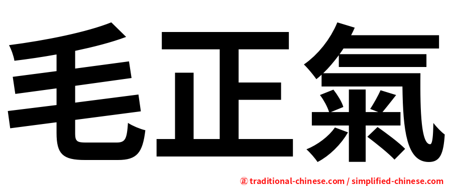 毛正氣