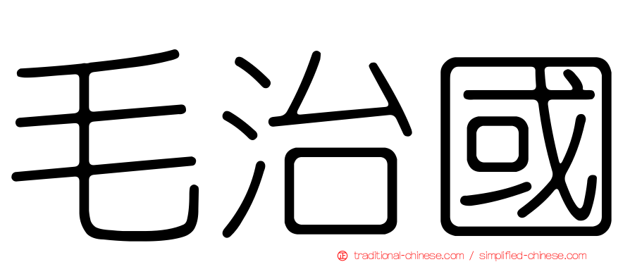 毛治國