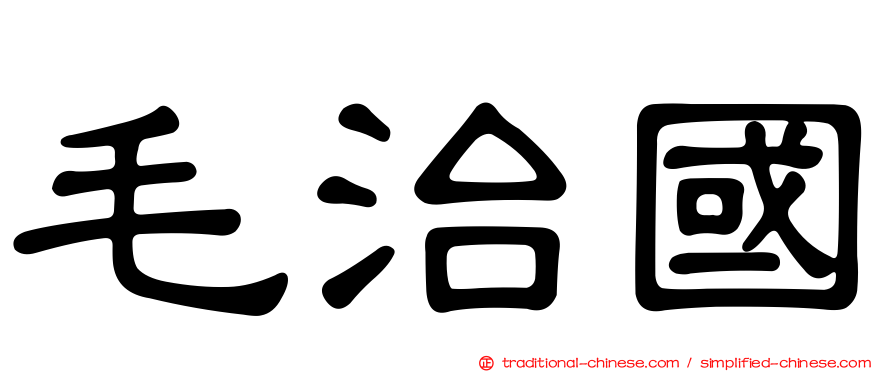 毛治國