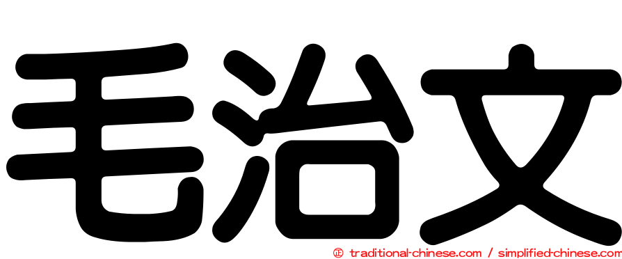 毛治文