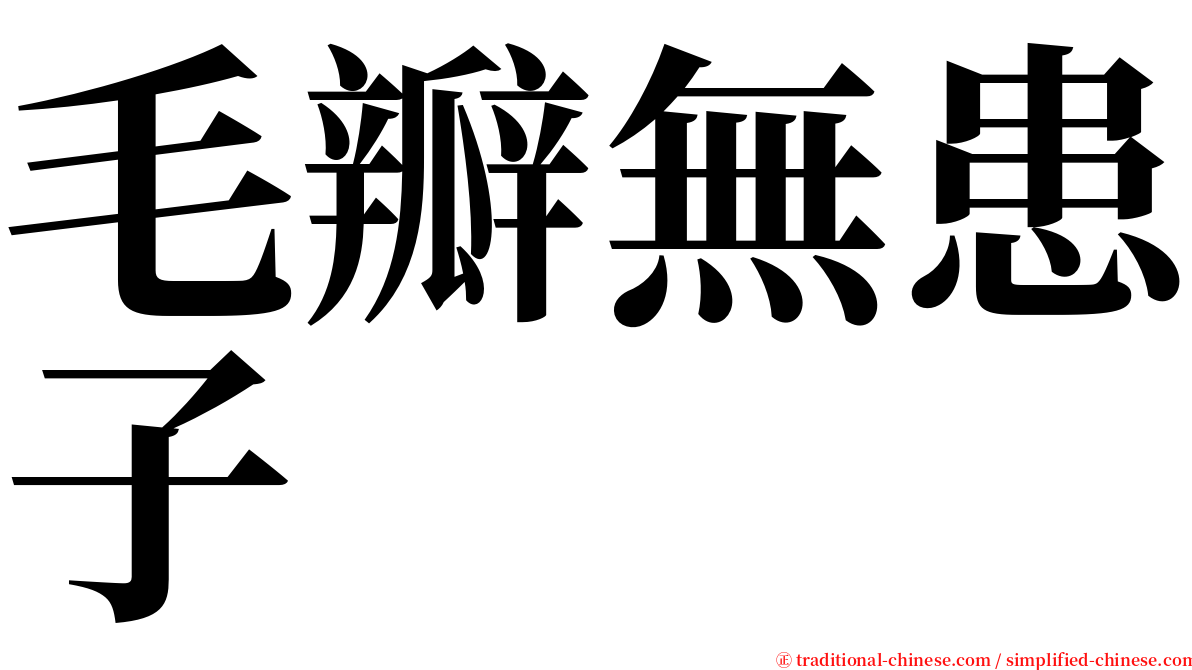 毛瓣無患子 serif font