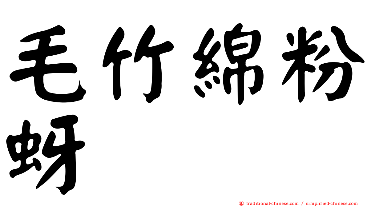 毛竹綿粉蚜